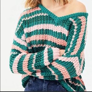 MINKPINK Remi striped knit sweater